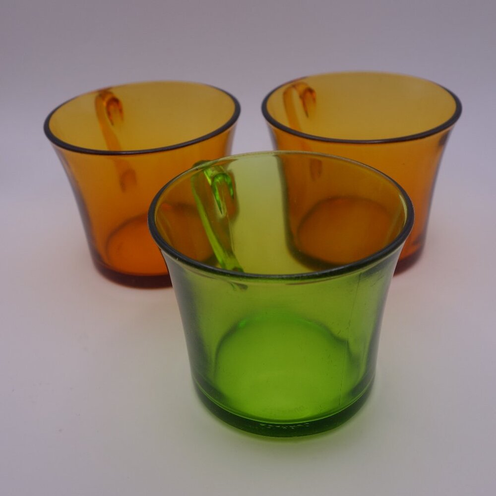 Set of Three(3) Duralex Glasses with Handle
